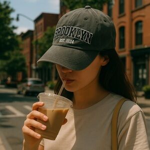 UNISEX Brooklyn Gray Cap